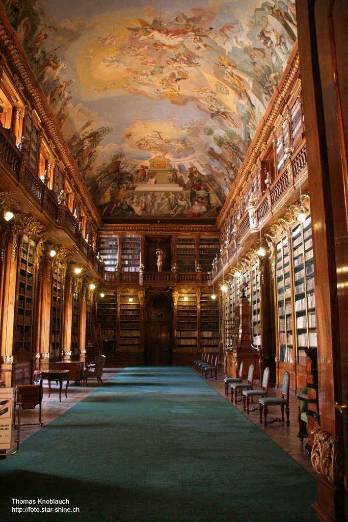 library of Strahovsky cloister, Prague, Czechia