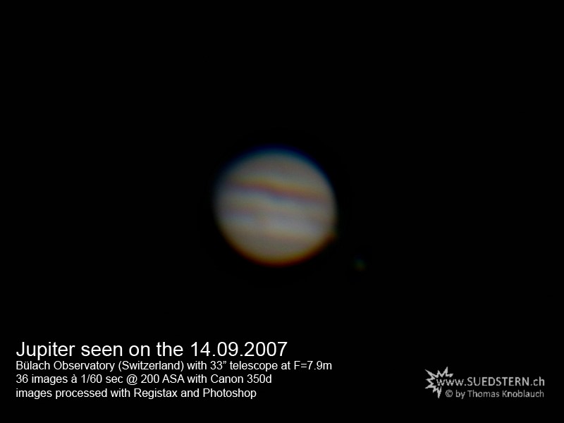 2007-09-14 - Jupiter at Bülach Observatory