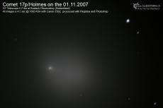 2007-11-01 - Comet 17p Holmes Bülach Observatory